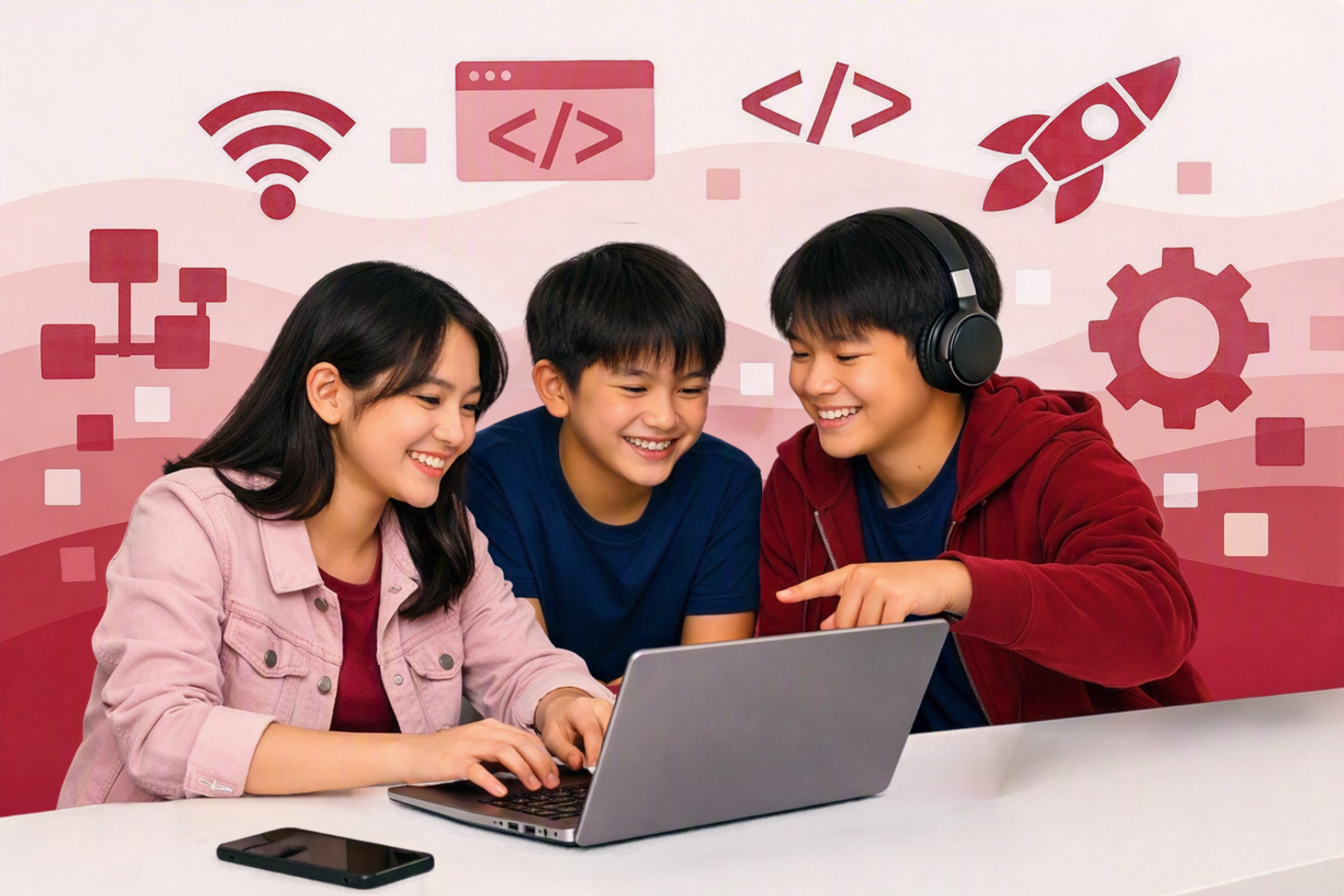 Kids with Laptop